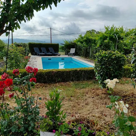 Villa Con Piscina Y Parque Infantil En Panton, Ribeira Sacra, Galicia Pantón